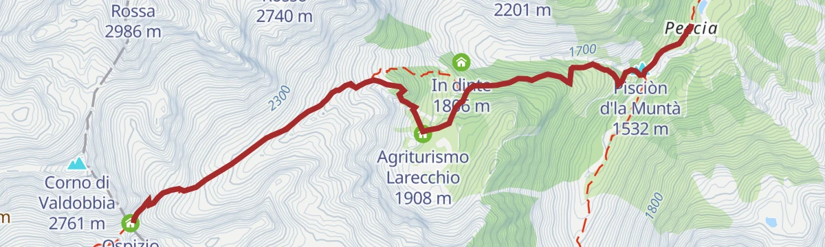 Route map: Grande Traversata della Valsesia: Tappa 4 Frazione Peccia